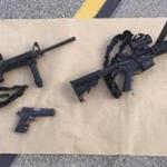 The weapons police say were used in the mass shooting in San Bernardino, Calif. are pictured.