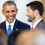 Earlier this month President Obama spoke with House Speaker Paul Ryan during a ceremony on Capitol Hill. 