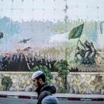 A mural commemorating Algeria?s war of independence against France in Algiers.