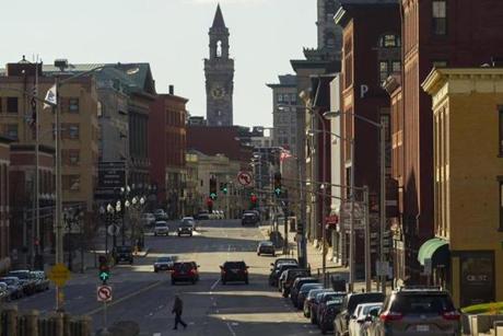 Main Street in downtown Worcester
