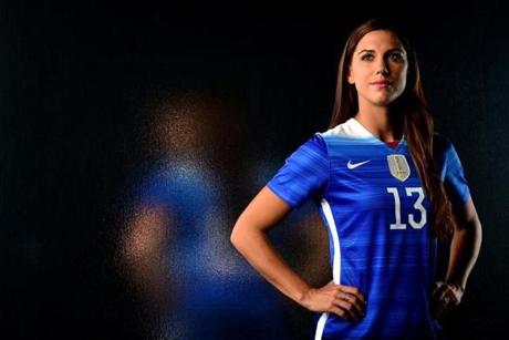 Alex Morgan shared the cover of the FIFA 16 video game with men?s superstar Lionel Messi, a first for a women?s player.
