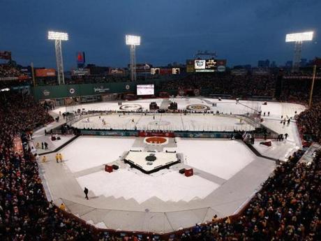 Fans filled Fenway Park when the Bruins first hosted the Winter Classic, in 2010.
