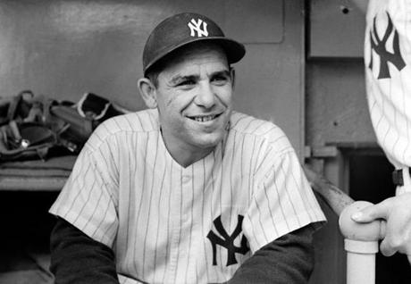 Yankees legend Yogi Berra (1925-2015) was a three-time MVP and played on 10 World Series winners.
