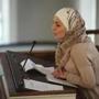 ?We are one of the lucky ones to be here in Massachusetts,?? Syrian refugee Amira Elamri told a Unitarian church in Newburyport.