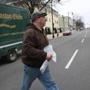 Boston Globe truck driver Eliot Resnick delivered newspapers in East Boston on Monday. 