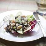 Smoked trout and wild rice salad is a healthy alternative for dinner.