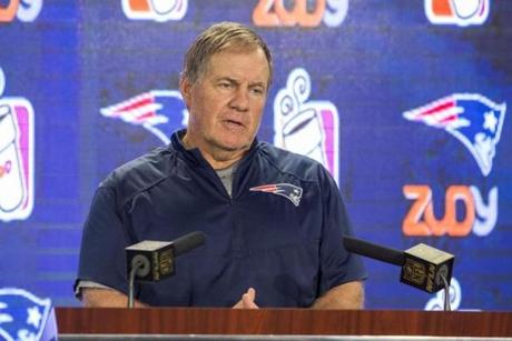 Bill Belichick has given elaborate ? and informative ? answers during news conferences since training camp started.
