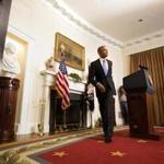 ?We have a rare chance to pursue a new path,?? President Obama said of Iran negotiations in a televised statement Sunday. 