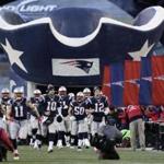 The New England Patriots took the field at Gillette Stadium on Saturday.