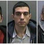 From left to right, the escaped inmates are Jonathan Tieu, 20; Hossein Nayeri, 37; and Bac Duong, 43.