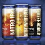 The Nitro IPA, Nitro White Ale, and Nitro Coffee Stout are now available in wide release.