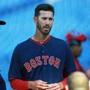 04/05/15: Philadelphia, PA: Red Sox pitcher Rick Porcello is pictured during the team's workout on Sunday. The Boston Red Sox held a workout at Citizens Bank Park in anticipation of Monday afternoon's Opening Day MLB game vs. the host Philadelphia Phillies. (Globe Staff Photo/Jim Davis) section: sports topic: Red Sox workout