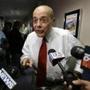 Buddy Cianci spoke with reporters on June 25, 2014  after announcing that he would run again for mayor of Providence.