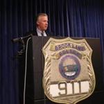 Brookline Police Chief Daniel O?Leary spoke to the media Thursday about Wednesday?s violence. 