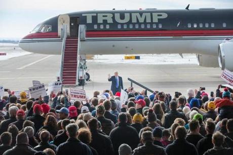 The conventional wisdom has not applied to Donald Trump and Hillary Clinton. 
Donald Trump?s campaign has emphasized media flash and large rallies, such as this one in Dubuque, Iowa, on Saturday. 

