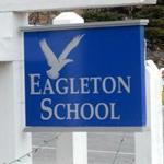 Five staffers at the Eagleton School in Great Barrington were arrested after a search of the school Saturday.