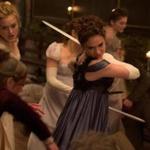 Bella Heathcote (left) and Lily James in ?Pride and Prejudice and Zombies.?
