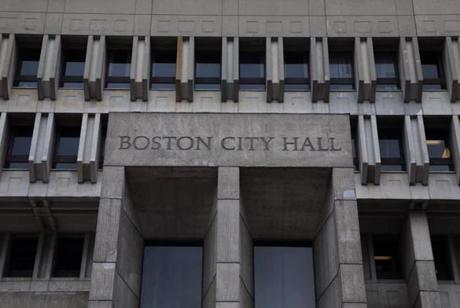 Boston City Hall.
