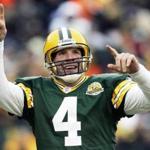 Brett Favre passed for 71,838 yards and 508 touchdowns over 20 seasons.