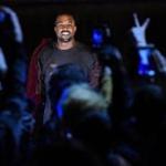 Kanye West performed at a concert in Yerevan, Armenia. 