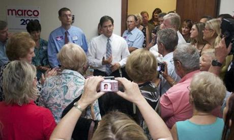 Marco Rubio spoke at the opening of his campaign headquarters in Melbourne, Fla., during his Senate run in 2010. 
