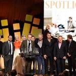 Members of the cast and crew of ?Spotlight? accepted the Robert Altman Award at the 2016 Independent Film Spirit Awards Saturday night. 