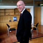 02/30/2015 Cambridge Ma David Meeker (cq) is Executive Vice President and Head of Sanofi Genzyme . He is photographed in his Canbridge office for a Business profile. Globe/Staff Photographer Jonathan Wiggs