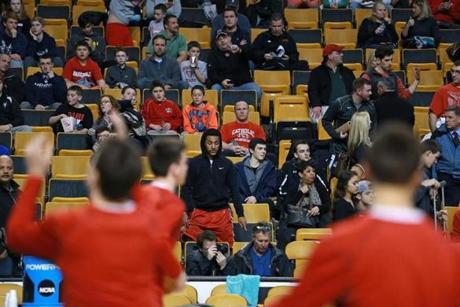 At the game on Monday night, Catholic Memorial supporters donned school colors and erupted in applause whenever the team scored. It was unclear if any current students attended. 
