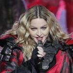 During Madonna?s live set, she plays a character who drinks a shot onstage.