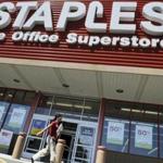 A Staples store in Danvers, Mass.