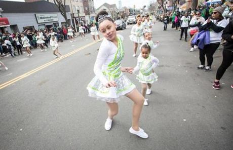 Members of South End Dynamite performed during the St. Patrick?s Day parade. 
