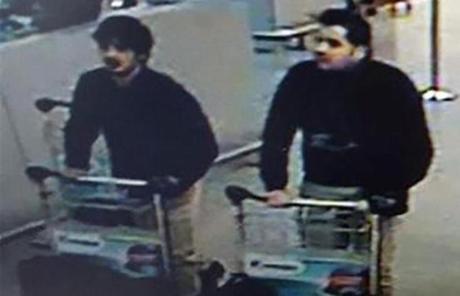 Authorities say these two men were apparently the airport suicide bombers. 
