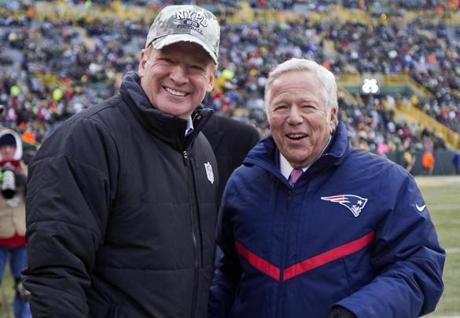 It seems that Robert Kraft (right) was OK with Roger Goodell?s approach to discipline ? until it was the Patriots on the receiving end.
