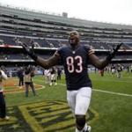 Tight end Martellus Bennett played for the Chicago Bears last season.
