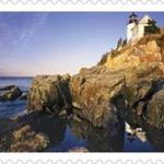 David Muench?s photo of Bass Harbor Head Light will be featured on one of 16 stamps commemorating the 100th anniversary of the National Park Service.