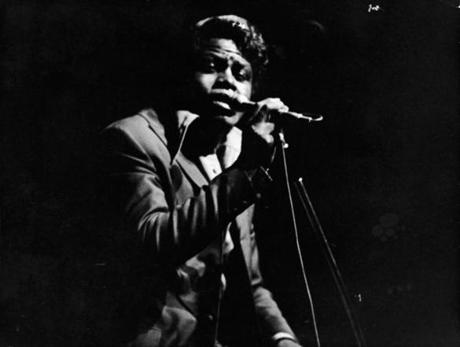 James Brown at the Olympia Theater in Paris in 1967.
