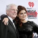 Singer Meghan Trainor and her dad, Gary, at the 2016 iHeartRadio Music Awards on April 3. 