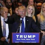 Republican presidential candidate Donald Trump addressed supporters Tuesday night at Trump Tower in Manhattan. Trump may have held his victory party in the borough, but he?s trailing in the vote there, according to unofficial results.