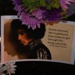 Messages were left by fans outside the Paisley Park residential compound of music legend Prince.