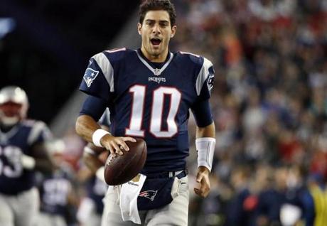 Jimmy Garoppolo has played in 11 games over two seasons.

