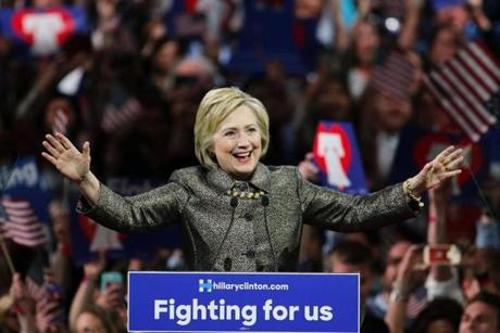 Hillary Clinton addressed supporters in Philadelphia after Tuesday?s primaries. 
