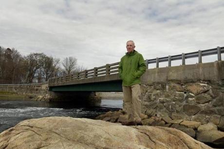 Former Cohasset selectman Ralph Dormitzer led a group of neighbors opposing reconstruction of the Cunningham Bridge.
