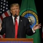 Donald Trump spoke in Spokane, Wash., on Saturday.