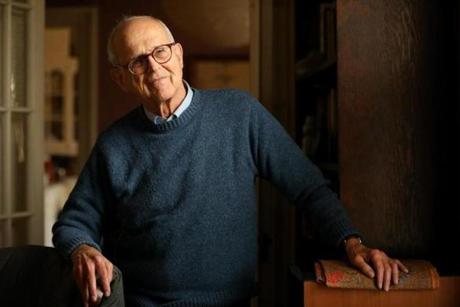 Rainer Weiss, at his home in Newton, is a professor emeritus at MIT, where he still works six days a week.

