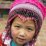 A Hmong tribe girl in Chiang Mai, Thailand.