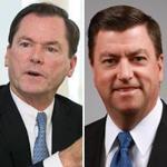 Joseph L. ?Jay? Hooley (left), 59, is chairman and chief executive of State Street Corp. Stephen C. ?Steve? Hooley, 53, is chief executive of DST Systems.