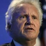 General Electric CEO Jeff Immelt speaks during a news conference in Boston, Monday, April 4, 2016. The conference was held to unveil more details about GE's move to the city. GE is pledging to spend $50 million on a series of initiatives in Boston. (AP Photo/Steven Senne)