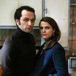 Matthew Rhys, left, and Keri Russell in a scene from 