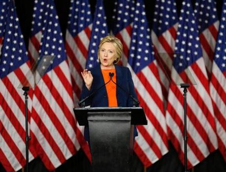Hillary Clinton delivered a speech on national security in San Diego, Calif., on Thursday.
