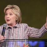 Hillary Clinton spoke in Oakland, Calif., on Sunday. 